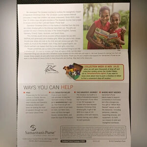 my to-do this weekend - packing for shoes box donations :)